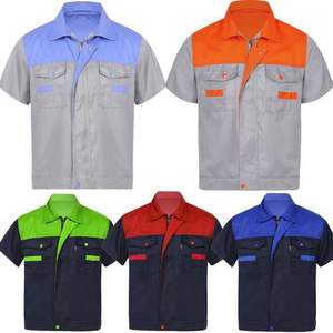 Uniforme da Lavoro Estiva a Maniche Lunghe Personalizzata con Logo per l'Industria del Lavaggio <span class=keywords><strong>Auto</strong></span>, Tuta di Sicurezza con Logo sul Davanti - Product Image 5