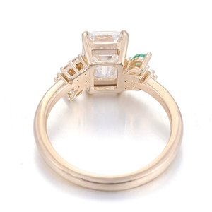 แหวนเพชรแล็บโกรว์ 2 กะรัต ทองคำแท้ 10K ดีไซน์ยอดนิยมจากซินฟลาย - Product Image 5
