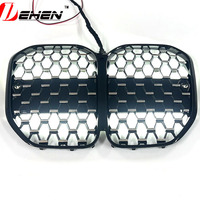 Parrilla Central Luminosa LED con Diseño de Cielo Estrellado para BMW Serie 4 G22 G26 2021-2024, Estilo Meteoro, Plástico ABS, OLIVER
