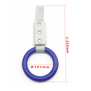 Auso-Racing Car Safety Pull Ring Aluminum Alloy Red Blue Black White Universal <b>Interior</b> <b>Accessory</b> - Product Image 3