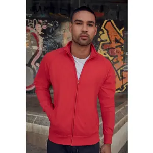 Veste longue zippée en molleton léger French Terry - Product Image 1