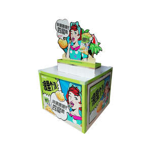 Thấp moq cho các tông đồ ăn nhẹ cửa hàng hiển thị đứng siêu thị POS bán lẻ Pallet tầng hiển thị Kệ khuyến mãi sô cô la - Product Image 5