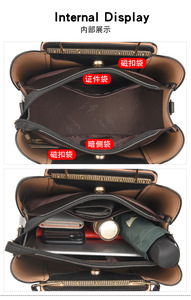 Factory Wholesale Luxury <b>Large</b> Capacity Sac Main Custom New Fashion <b>Bags</b> Shoulder Tote <b>Bag</b> Handbag Women PU Leather Ladies <b>Bags</b> - Product Image 6