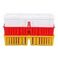 Vente directe d'usine, caisse de transport en plastique empilable et emboîtable pour poussins d'un jour