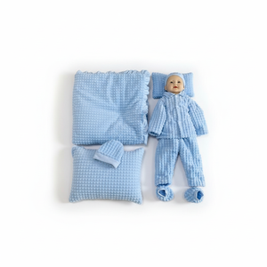 Set Regalo <span class=keywords><strong>per</strong></span> Neonati 6 Pezzi, Coperta con Texture a Nido d'Ape + Tutina + Cappellino + Calzini + Set Cuscino, Set Morbido <span class=keywords><strong>per</strong></span> Neonati - Product Image 1