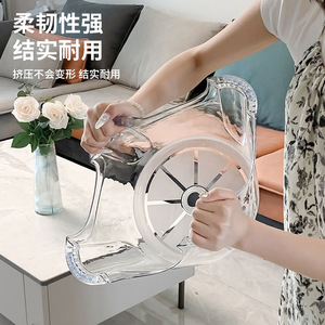 Transparent Round <b>Stool</b> <b>Plastic</b> Thickened Durable Home Living Room Chair Small Seat Kids Shoe Changing <b>Stool</b> - Product Image 4