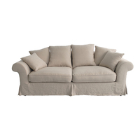 Canapé confortable en lin de Style Antique de la france