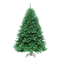 Grand arbre de Noël artificiel en PVC écologique 210 cm vert, vente directe d'usine, adapté aux animaux domestiques, décoration réaliste