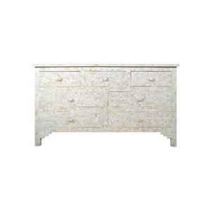 Bone Inlay Drawer Grey Latest Mother of Pearl Bone Inlay Floral Drawer Chest for Living Room Furniture Bone Inlay for Usa - Product Image 6