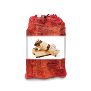 优质25千克50千克50 * 80厘米Leno网袋，带拉绳海鲜小龙虾木柴包装