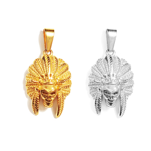 Venta al por mayor joyería <span class=keywords><strong>de</strong></span> acero inoxidable Jesús crucifijo Cruz colgante <span class=keywords><strong>reina</strong></span> princesa corona colgante mar rey Tridente plateado 18K oro caliente - Product Image 6
