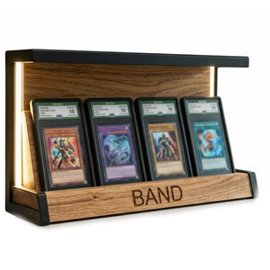 Espositore per Giochi e Hobby, Stand da Terra per Giochi di Carte Collezionabili con Telaio in Metallo e Binari Regolabili - Product Image 1