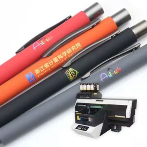 Soft Rubber Press Aluminum Metal <b>Ballpoint</b> <b>Pen</b> with Custom Logo UV Printing Multi-Color BKS Brand for Hotels & Official Use - Product Image 2