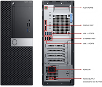 Mini-ordinateur de bureau OptiPlex 5060 Tower Barebone, 8e génération, propre, sans rayures, grade A, testé et fonctionnel