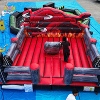 Taureau mécanique gonflable pour adultes, taureau de rodéo, taureau de bucking, en PVC écologique, AirFunPro, à louer