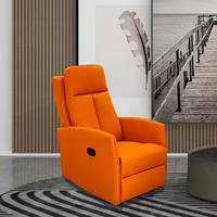 Fauteuil inclinable multifonctionnel moderne de luxe en cuir, ergonomique, avec cadre métallique extensible, pour la maison familiale