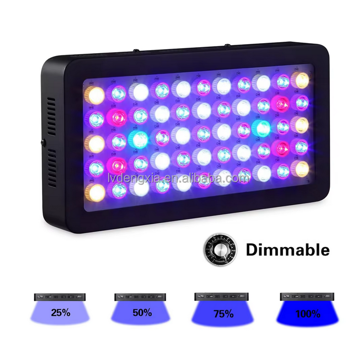 New 165W Dimmable Full Spectrum Aquarium LED Light Fish Tank LED Reef ...