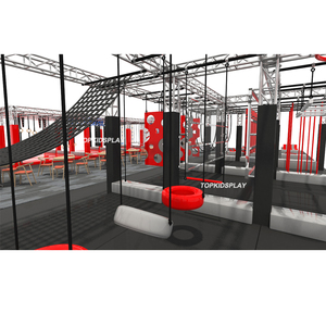 Circuito <span class=keywords><strong>de</strong></span> Obstáculos <span class=keywords><strong>de</strong></span> Buena Calidad para Niños, Gimnasio <span class=keywords><strong>de</strong></span> Escalada, Cintas Colgantes, Circuito Ninja Warrior - Product Image 1