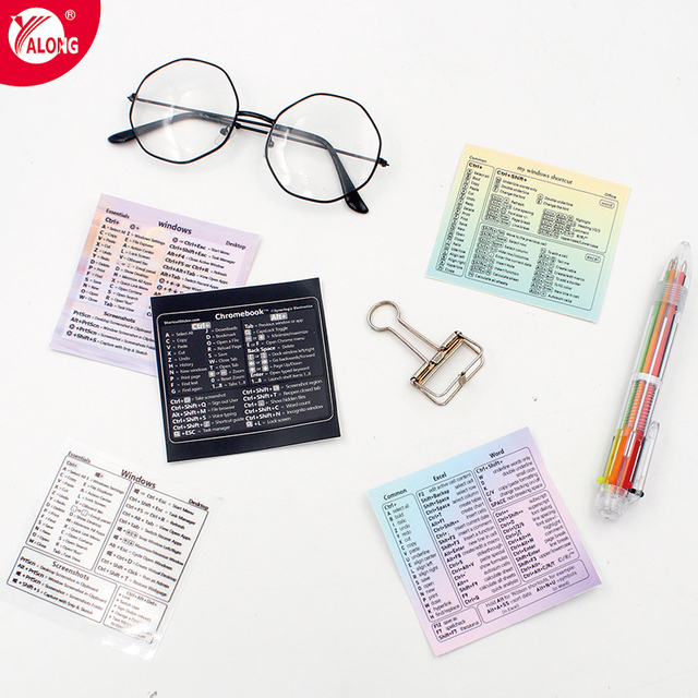 YALONG YLWG10007 for Mac/Windows/PS Reference Keyboard Guide Shortcut Sticker Custom Sticker