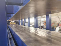 Nouvelle machine à panneaux sandwich en mousse PU discontinue pour bardage composite isolé en PU, pour panneaux d'isolation PIR semi-automatiques