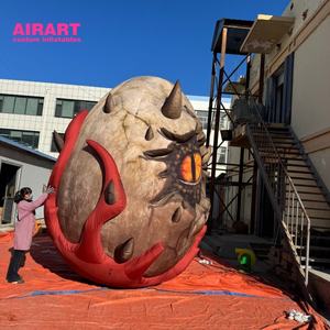 Ornement de ballon gonflable d'oeil du diable de festival de <span class=keywords><strong>film</strong></span> carré, oeuf <span class=keywords><strong>maléfique</strong></span> gonflable d'exposition d'art pour l'affichage d'affaires - Product Image 4