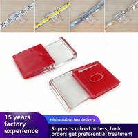 Organisateur de câbles pour bande LED, support adhésif en plastique, accessoire d'éclairage de salle de bain, support de montage, clip à fixation rapide, transparent