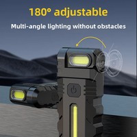 Hochleuchtende Ultra-Bright COB Mini-Taschenlampe 240-350 Lumen Lange Akkulaufzeit Wiederaufladbar Tragbar Magnetisch Multifunktional