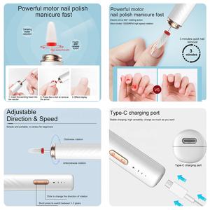 Kit de perceuse à ongles électrique <span class=keywords><strong>professionnel</strong></span>, outil à ongles rechargeable, équipement de perçage, lime à ongles, perceuse avec contrôleur de vitesse - Product Image 3