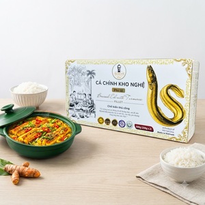 Filete de Anguila Estofada Vietnamita Auténtica Hecha a Mano con Cúrcuma, Tradicional, Lista para Comer, Anguila de Pantano Asiática Enlatada, Mariscos 500g - Product Image 1