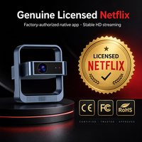 Mini projecteur portable, projecteur de films en plein air pour le camping, cinéma à domicile, 1080P natif, 4K Smart TV, projecteur avec correction de la distorsion trapézoïdale