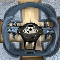 Volant sport personnalisé haut de gamme en cuir, compatible avec Audi A6 C7 A3 A4 B8, modification de voiture