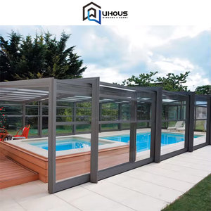 Cubierta Retráctil Automática Moderna <span class=keywords><strong>para</strong></span> Piscina, Impermeable, Estilo Deslizante Abierto, <span class=keywords><strong>para</strong></span> Exteriores, Residencias, Villas y Apartamentos - Product Image 4
