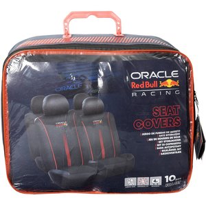 Set coprisedili 10 pz Powerbar nero/rosso - Product Image 2