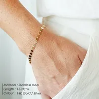 Bracelet réglable en acier inoxydable eManco pour femme, chaîne minimaliste à maillons ronds, accessoires de mode, bijoux en gros