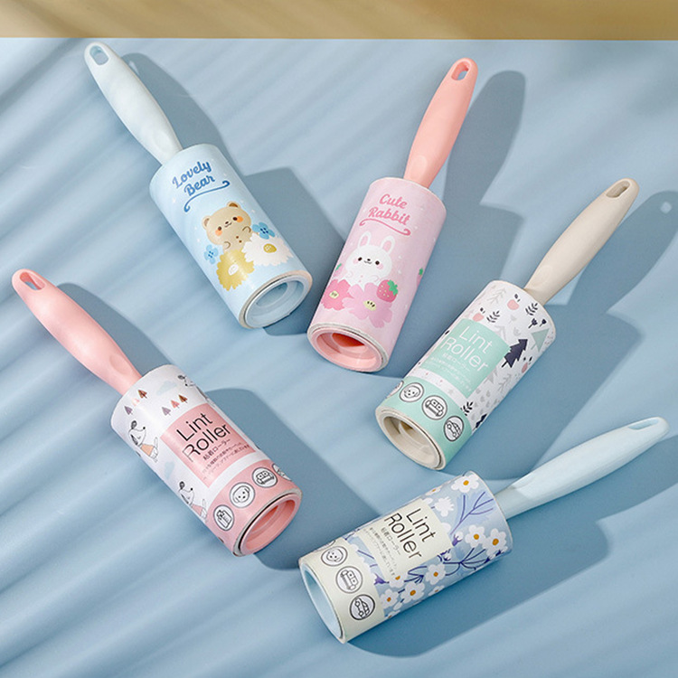 Colorful handle adhesive hair collector colorful multifunctional dust collector adhesive brush roller dust collector