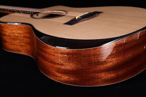 Venta de Fábrica Guitarra Acústica de Madera Maciza Brillante de 41 Pulgadas con Tapa de Abeto, Fondo y Lados de Caoba, Cutaway y Bonita Incrustación de Concha AK-520G - Product Image 4