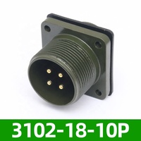 American Standard 4-Pin Din PVC Connecteur étanche 5015 Aviation Plug Straight MS3106A18-10S MS3102A18-10P Circular Shape PCB