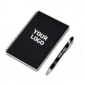 Wholesale Custom Colorful Logo Printed With Strap Business for School Bank Hotel Record Promo Gift <b>Notebook</b> - Product Image 1