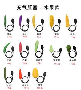 Tapón Anal Inflable de Fruta y Verdura, Dilatador Anal, Masajeador de <span class=keywords><strong>Ano</strong></span>, Consolador Real, Juguetes Sexuales Inflables - Product Image 5