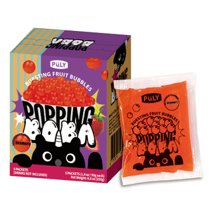 2026 Taiwan Strawberry 50gx5PK Juice Ball Popping <b>Boba</b> With Sweet Taste OEM/ODM for <b>Bubble</b> Tea Drink Topping - Product Image 2