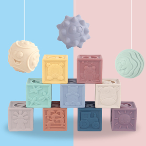Jouets Montessori en silicone pour bébé, ensemble <span class=keywords><strong>de</strong></span> blocs à empiler animaux souples, 6-12 <span class=keywords><strong>mois</strong></span>, autres jouets <span class=keywords><strong>de</strong></span> <span class=keywords><strong>bain</strong></span> pour bébé - Product Image 3