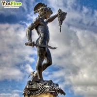 Statue de Persée tuant Méduse en bronze, sculpture de la mythologie grecque, fabrication artisanale, finition antique, pour la décoration du jardin, de la maison, du bureau ou du musée