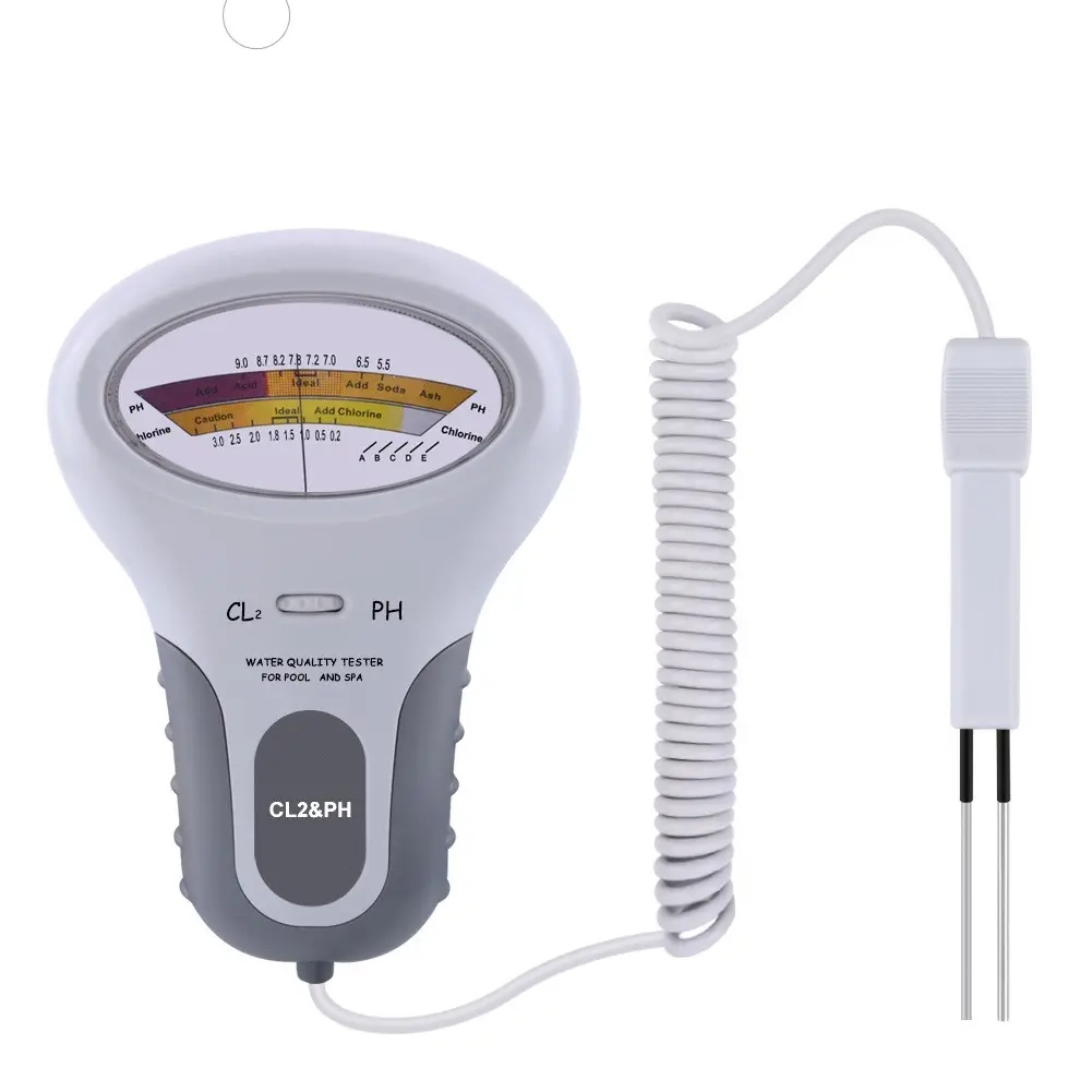 Chlorine Meters PH Tester PH Chlorine 2 in 1 Testers Water Quality Testing Device CL2 Measuring For Pool Hot Spring Water