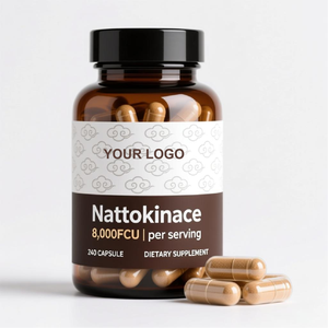 OEM Nattokinase <strong>Supplement</strong> 8,000 FU Per Serving, 240 <strong>Veggie</strong> Capsules Max Strength Enzyme &amp; Heart Health Support - Product Image 1
