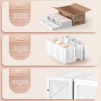 Armoire modulaire en plastique pour vêtements, armoire de rangement empilable à panneaux embossés diagonaux, multi-compartiments pour vêtements