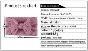 En gros Bandeau solide en nylon à nœud pour bébé, couche de tissu, élastique, style turban, pour nouveau-nés, garçons et filles - Product Image 6