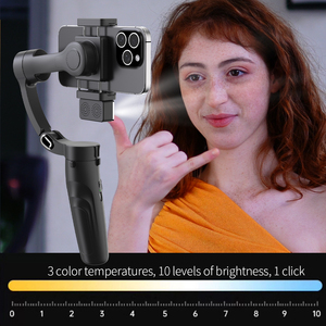 Nhà Máy Trực Tiếp Ai Mặt Theo Dõi <span class=keywords><strong>Gimbal</strong></span> 3 Trục Không Dây Từ Xa Điền Ánh Sáng Cử Động Điều Khiển Phát Trực Tiếp Ổn Định - Product Image 5