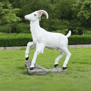 Esculturas de <span class=keywords><strong>Cabras</strong></span> y Ovejas de Resina Personalizadas para Decoración de Granjas al Aire Libre - Product Image 2