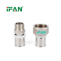 IFAN - Vente en gros à bas prix de raccords à sertir en laiton PEX 16-32 mm pour tuyaux multicouches PEX-Al-PEX