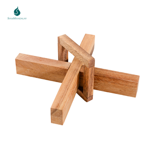 Mysterious X : Puzzle en bois à débrousser en forme de croix, jeu de logique éducatif et casse-tête stimulant - Product Image 2